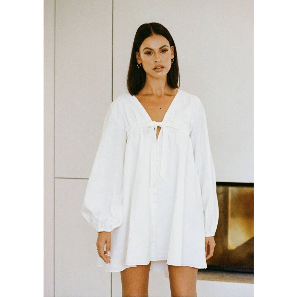 Sabo Skirt White Mini Dress